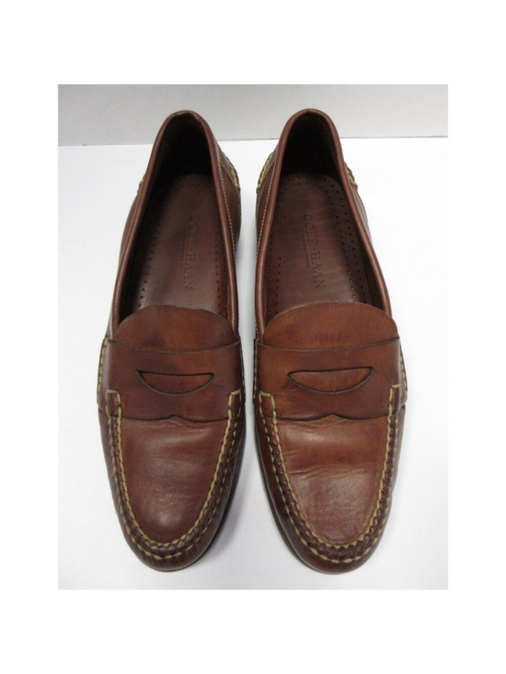 Cole Haan Shoes 11 Penny Loafer Leather Genuine Handsewn Brazil 2906